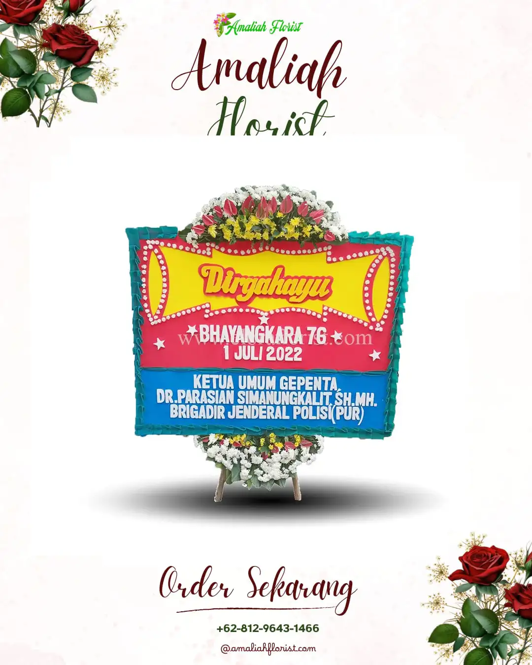 Papan Bunga HUT Ulang Tahun Dorogowok